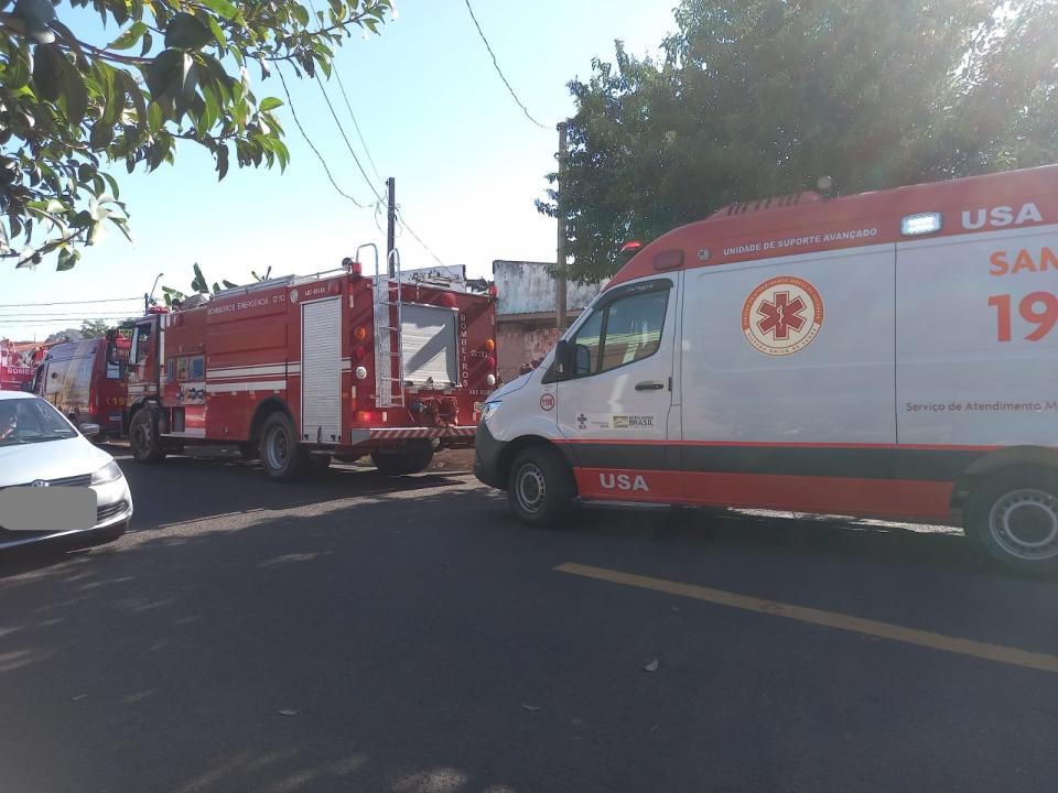 Foto 5 de 7 — Acidente com botijão de gás assusta moradores de Araraquara; vítima foi socorrida